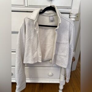 TNA Cozy White Fleece Jacket